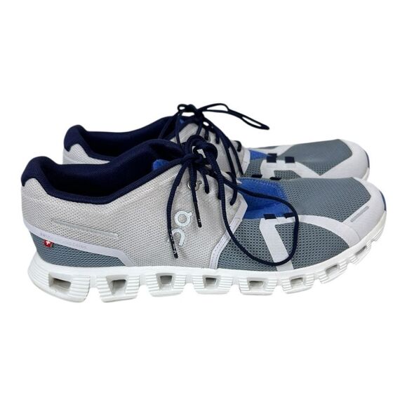 On running cloud 5 push sneakers glacier/undyed white size 10.5 women’s - Picture 1 of 9